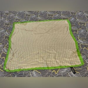 Coach Green and Pink Patterned Scarf